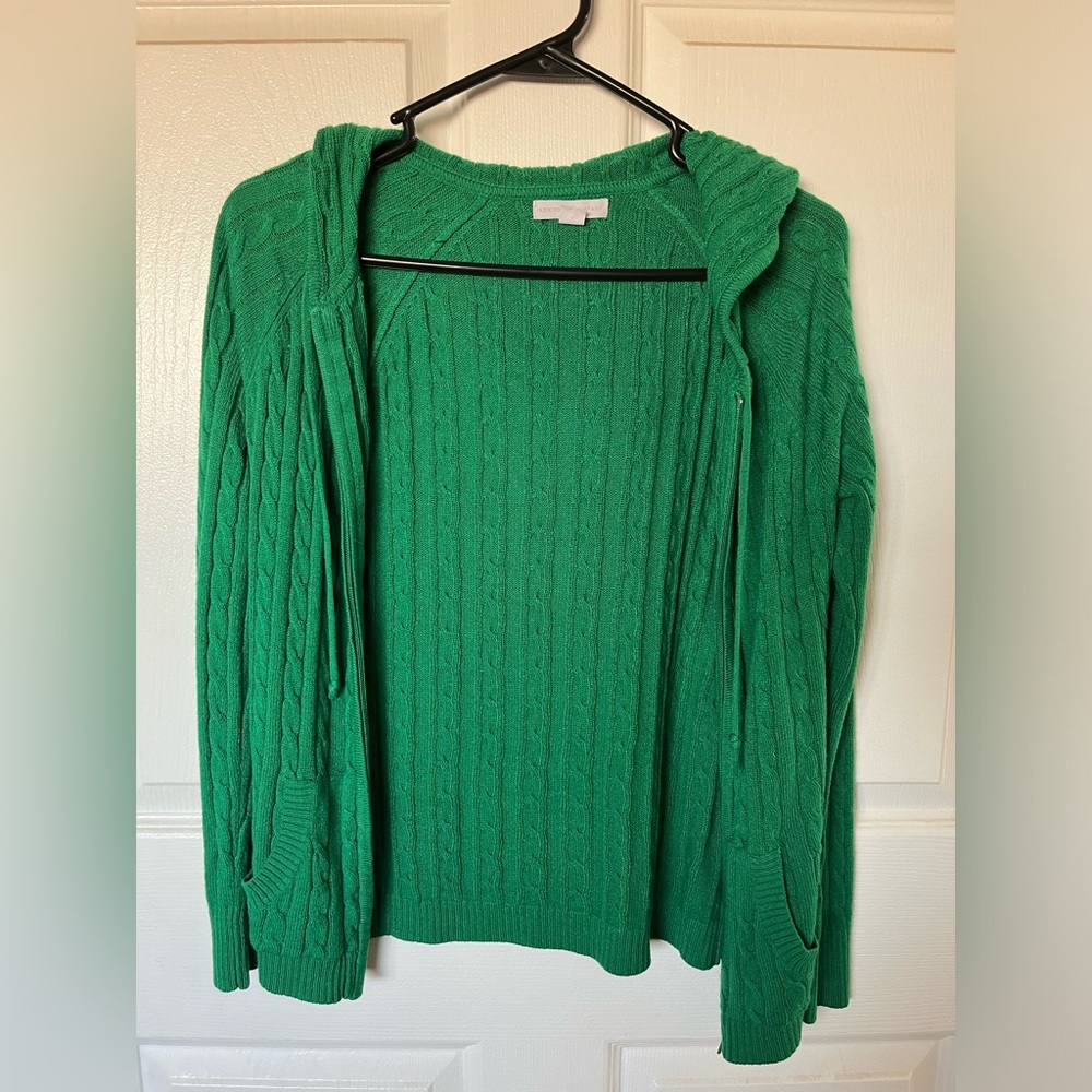 Green zip up